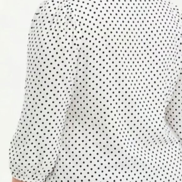 NWT Torrid White and Black Polka Dot Lenny Button Front - Picture 2 of 8